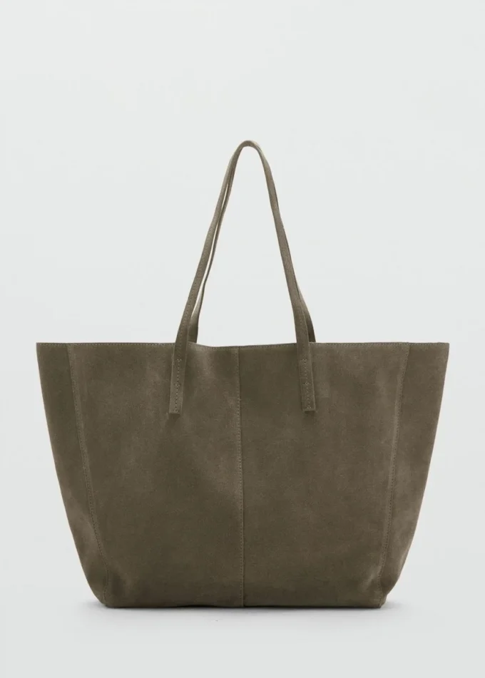 Shopper-Tasche aus Wildleder