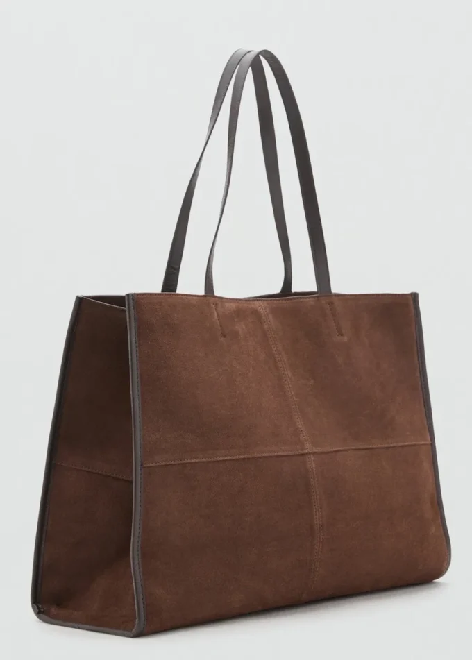 Shopper-Tasche aus Wildleder