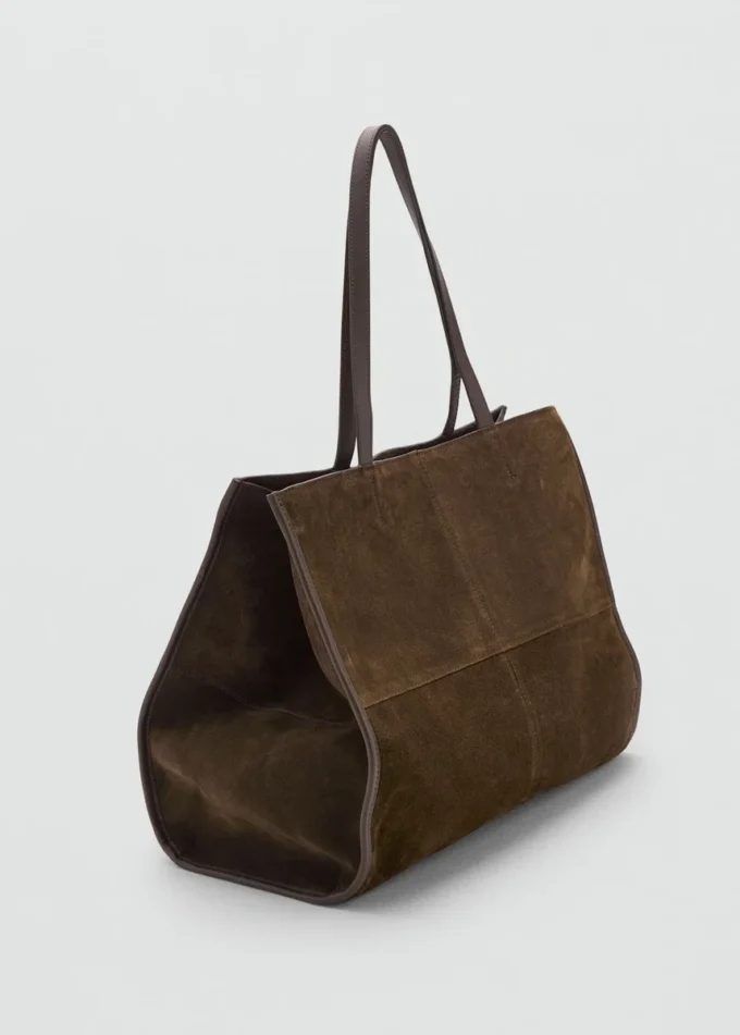 Shopper-Tasche aus Wildleder