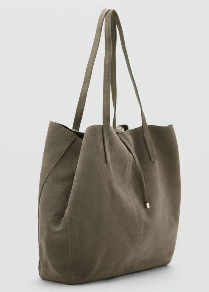 Shopper-Tasche aus Wildleder