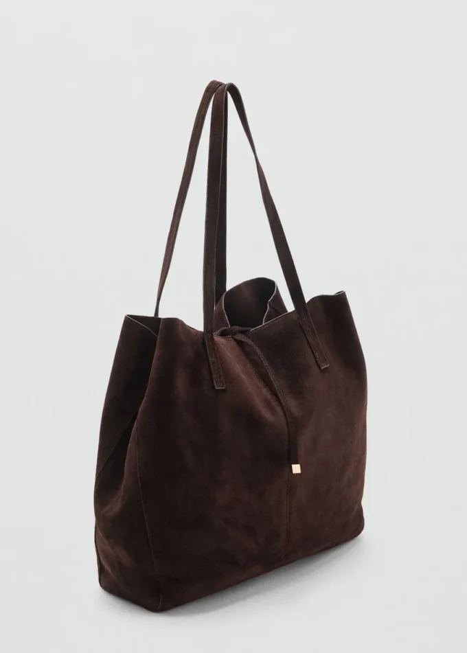 Shopper-Tasche aus Wildleder