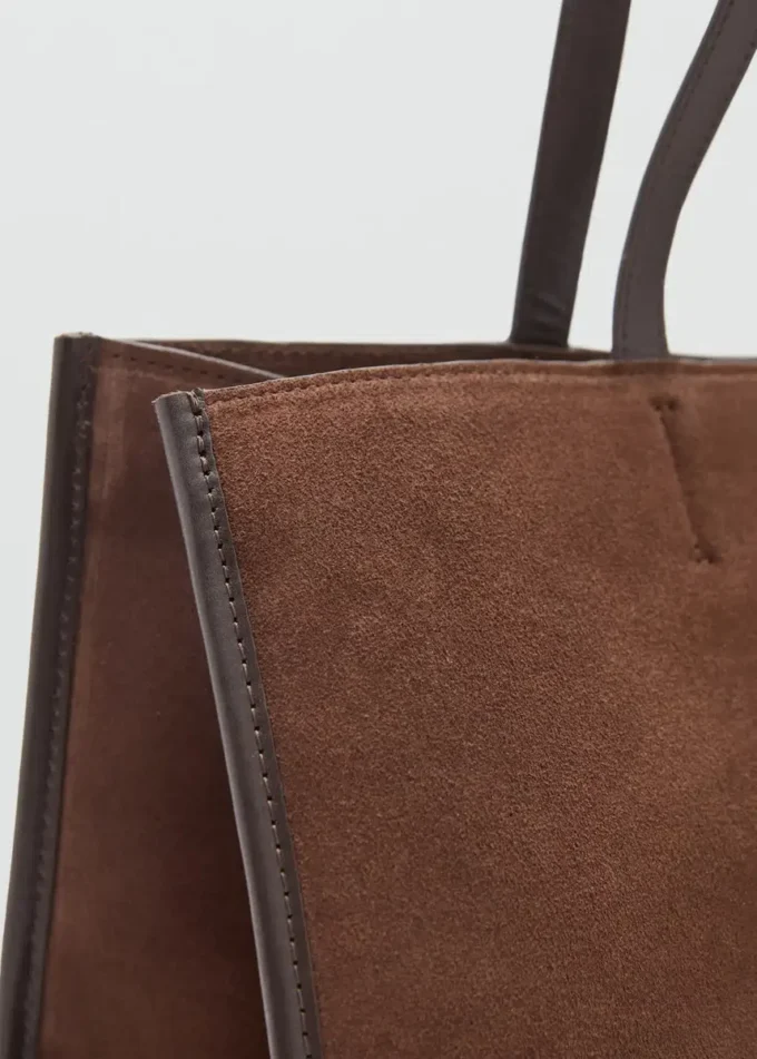 Shopper-Tasche aus Wildleder