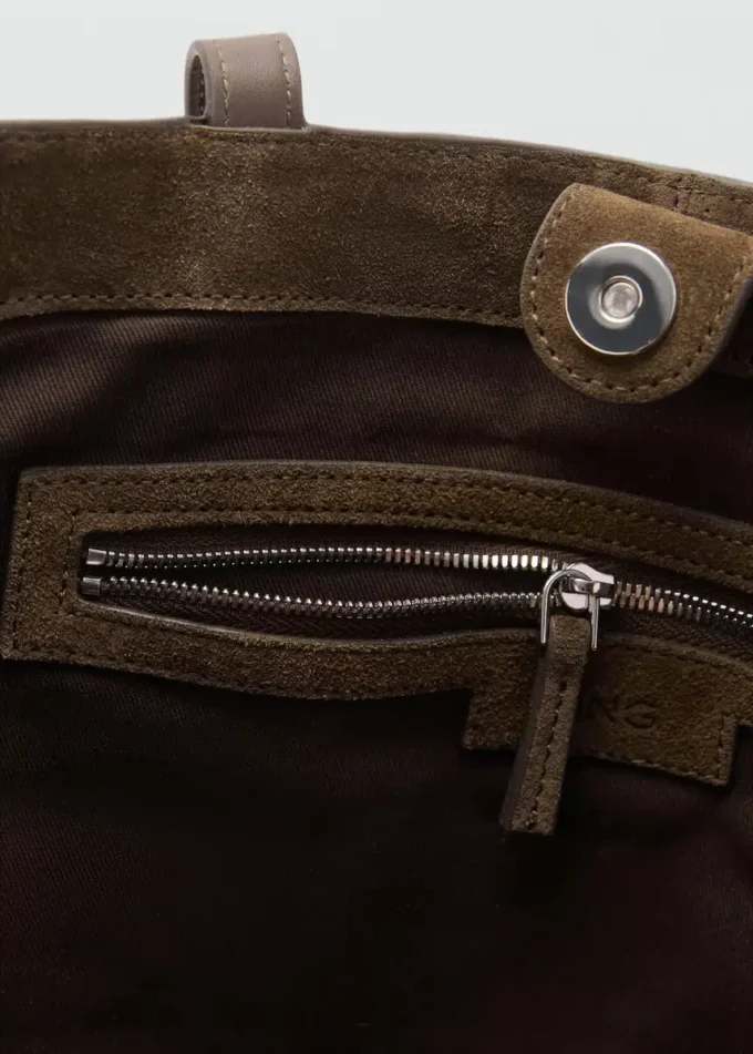 Shopper-Tasche aus Wildleder