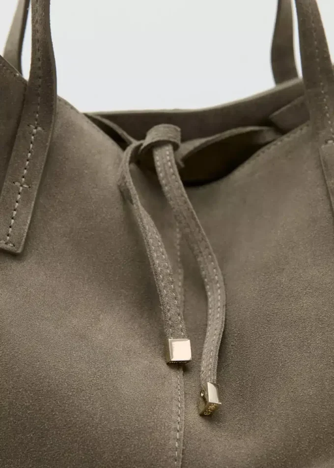 Shopper-Tasche aus Wildleder