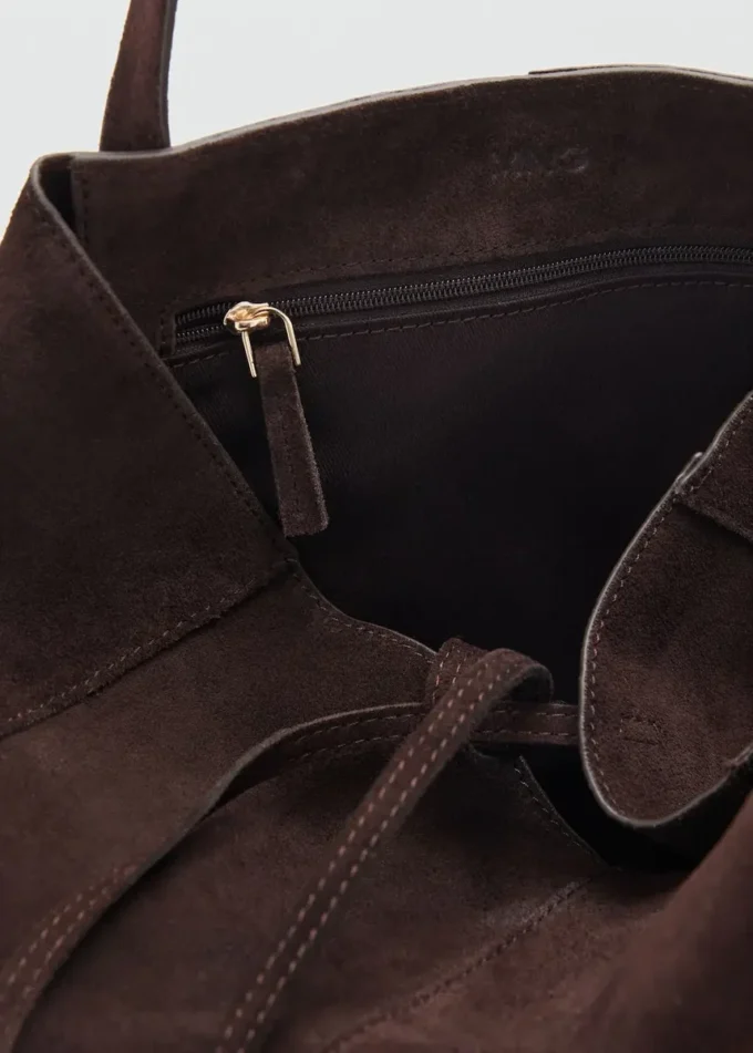 Shopper-Tasche aus Wildleder