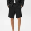 Shorts aus Leinenmischgewebe mit elastischem Bund Shorts aus Leinenmischgewebe mit elastischem Bund