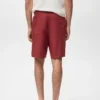 Shorts aus Leinenmischgewebe mit elastischem Bund
