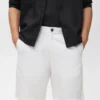 Shorts aus Leinenmischgewebe mit elastischem Bund Shorts aus Leinenmischgewebe mit elastischem Bund