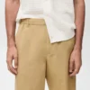 Shorts aus Leinenmischgewebe mit elastischem Bund