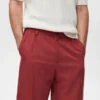 Shorts aus Leinenmischgewebe mit elastischem Bund