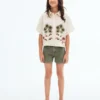 Shorts mit Ziernähten