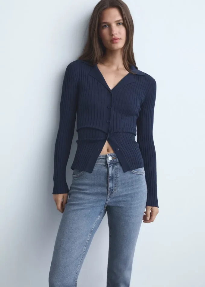 Sienna-Jeans mit ausgestelltem Bein und verkürzter Länge