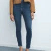 Skinny-Jeans mit hoher Taille