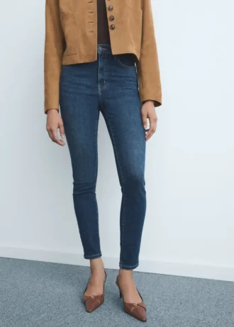 Skinny-Jeans mit hoher Taille