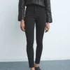 Skinny-Jeans mit hoher Taille