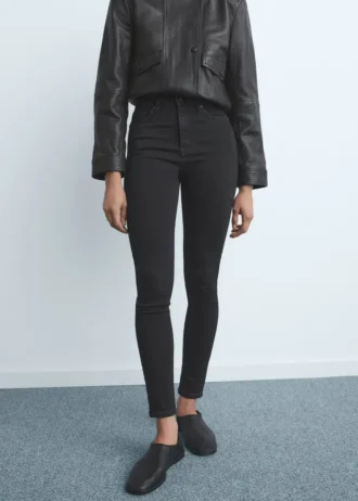 Skinny-Jeans mit hoher Taille