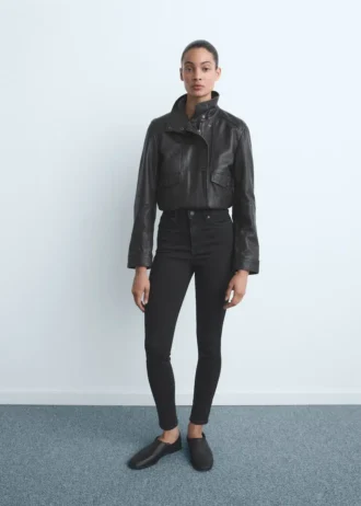 Skinny-Jeans mit hoher Taille