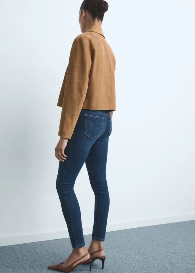 Skinny-Jeans mit hoher Taille