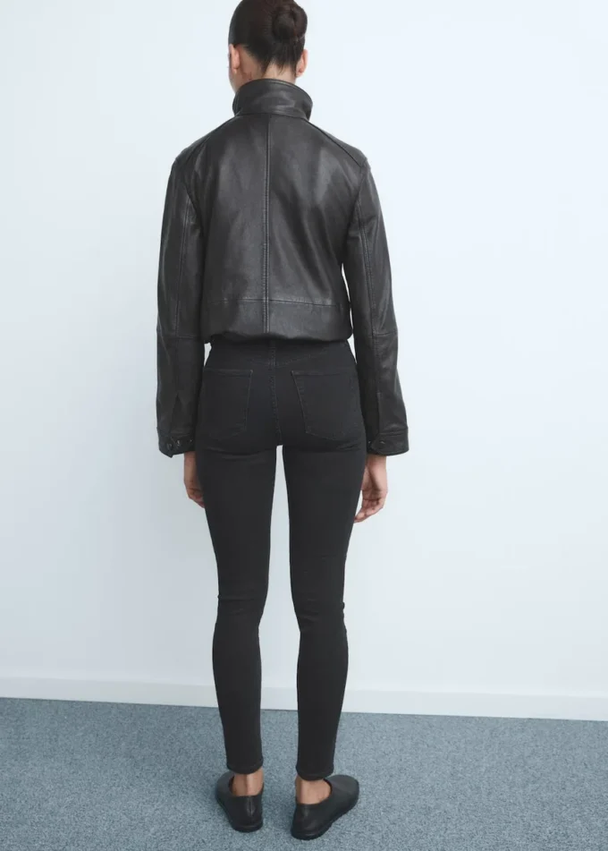 Skinny-Jeans mit hoher Taille