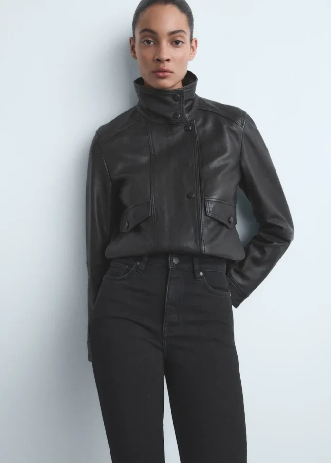 Skinny-Jeans mit hoher Taille