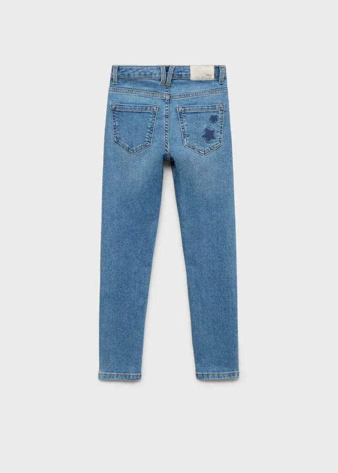 Skinny Jeans mit Sternenstickerei Skinny Jeans mit Sternenstickerei