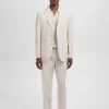 Slim-Fit-Anzugblazer aus einer Leinen-Lyocell-Mischung Slim-Fit-Anzugblazer aus einer Leinen-Lyocell-Mischung