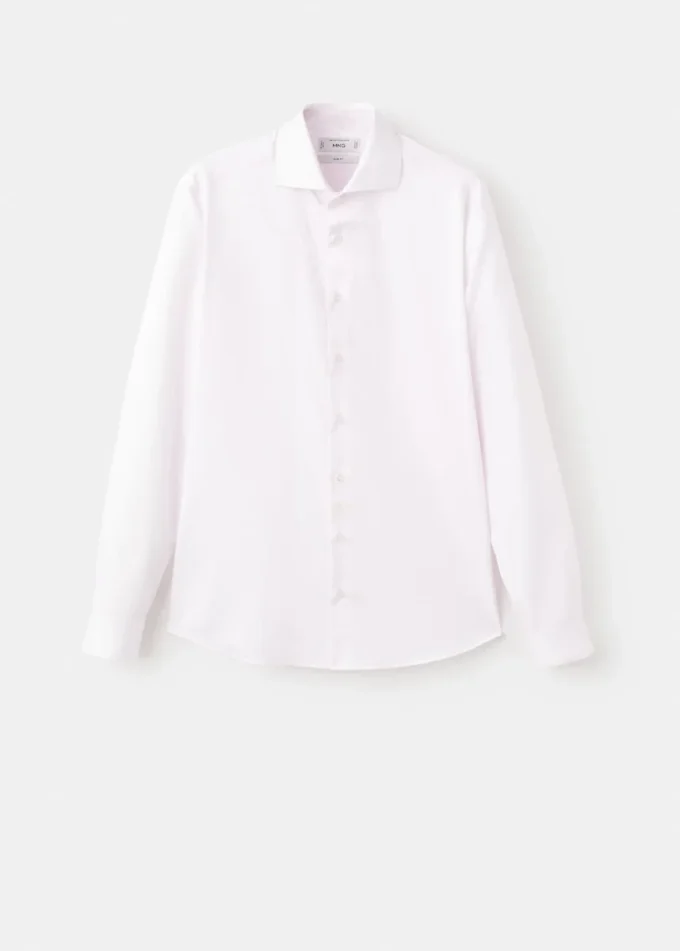 Slim Fit Anzughemd aus 100 % Baumwolle Slim Fit Anzughemd aus 100 % Baumwolle