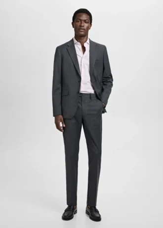 Slim Fit Anzughemd aus 100 % Baumwolle