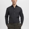 Slim-Fit-Anzughemd aus Baumwollpopeline Slim-Fit-Anzughemd aus Baumwollpopeline