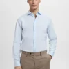 Slim-Fit-Anzughemd aus Baumwollpopeline Slim-Fit-Anzughemd aus Baumwollpopeline