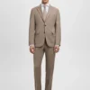 Slim-Fit-Anzughemd aus Baumwollpopeline Slim-Fit-Anzughemd aus Baumwollpopeline