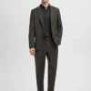 Slim-Fit-Anzughemd aus Baumwollpopeline Slim-Fit-Anzughemd aus Baumwollpopeline