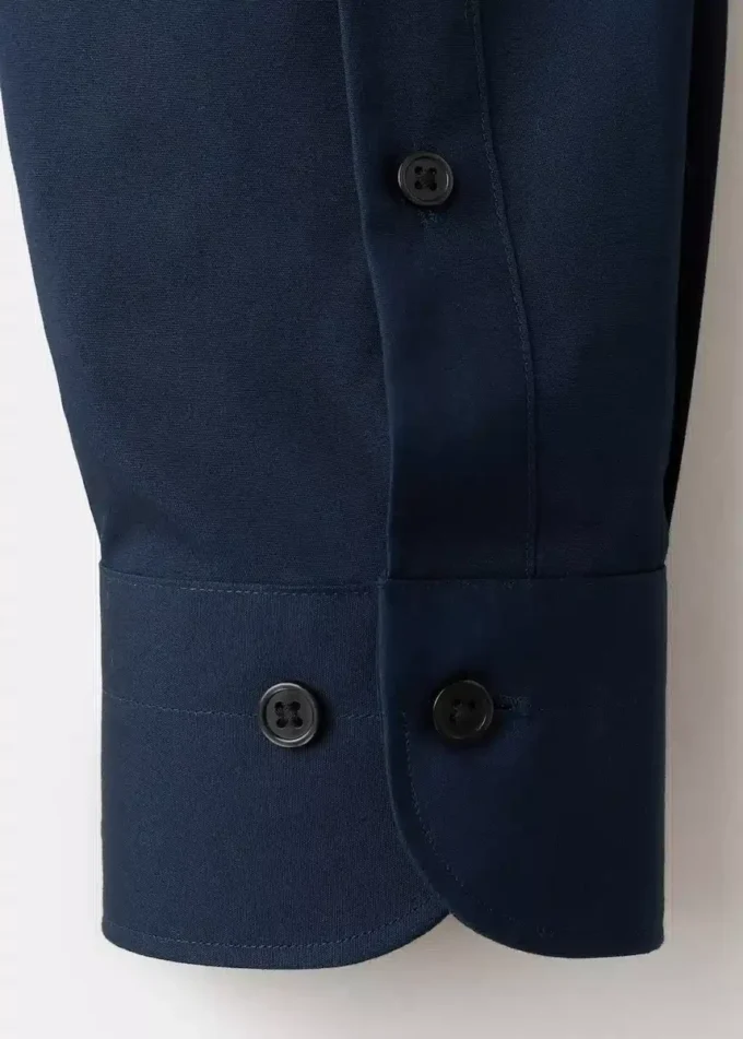 Slim-Fit-Anzughemd aus Baumwollpopeline Slim-Fit-Anzughemd aus Baumwollpopeline