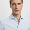 Slim-Fit-Anzughemd aus Baumwollpopeline Slim-Fit-Anzughemd aus Baumwollpopeline