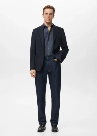 Slim Fit Baumwollblazer