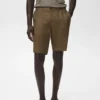 Slim Fit Bermudashorts aus 100 % Leinen