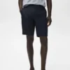 Slim Fit Bermudashorts aus 100 % Leinen