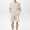 Slim Fit Bermudashorts aus 100 % Leinen