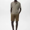 Slim Fit Bermudashorts aus 100 % Leinen