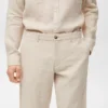 Slim Fit Bermudashorts aus 100 % Leinen