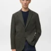 Slim Fit Blazer mit Mikrostruktur Slim Fit Blazer mit Mikrostruktur