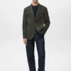 Slim Fit Blazer mit Mikrostruktur Slim Fit Blazer mit Mikrostruktur