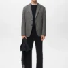 Slim Fit Blazer mit Mikrostruktur Slim Fit Blazer mit Mikrostruktur