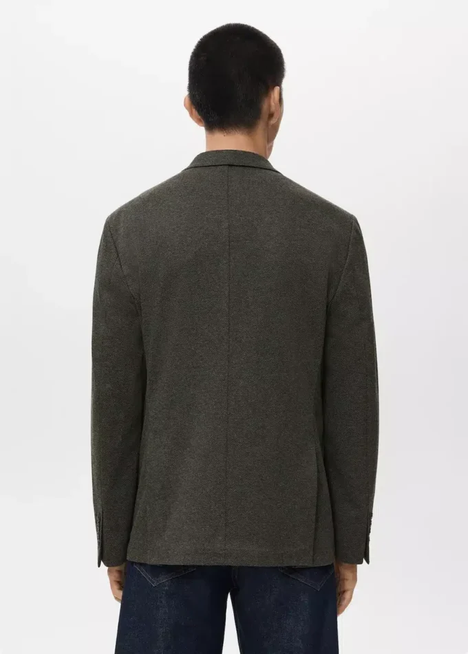 Slim Fit Blazer mit Mikrostruktur Slim Fit Blazer mit Mikrostruktur