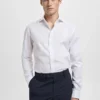 Slim Fit Hemd aus 100 % Baumwolle