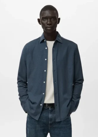 Slim-Fit-Hemd aus 100 % Baumwolle