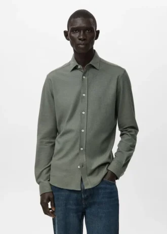 Slim-Fit-Hemd aus 100 % Baumwolle