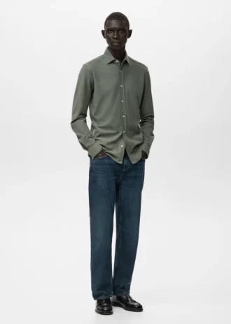 Slim-Fit-Hemd aus 100 % Baumwolle