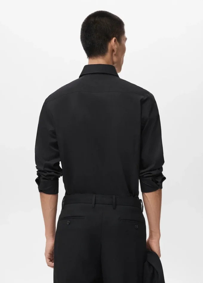Slim-Fit-Hemd aus 100 % Baumwolle