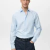 Slim Fit-Hemd aus 100 % Baumwolle mit Streifenmuster